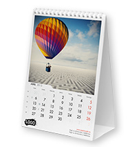 Calendarios personalizados de mesa 15x21 cm con espiral
